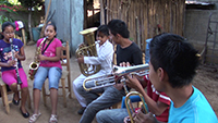 Reportage Banda De Musica, Oaxaca Mexique, Fondation Air France, école de musique, apprentissage, professeur, dons d'instruments